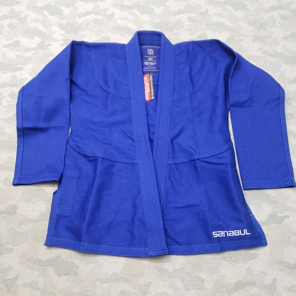 Sanabul BJJ Gi Top Mens A0 Blue Jiu Jitsu NWT